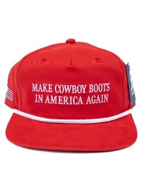 Crazy Horse Make Cowboy Boots In America Again Rope-Trim Cap